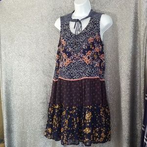 xhilaration size small boho peasant dress